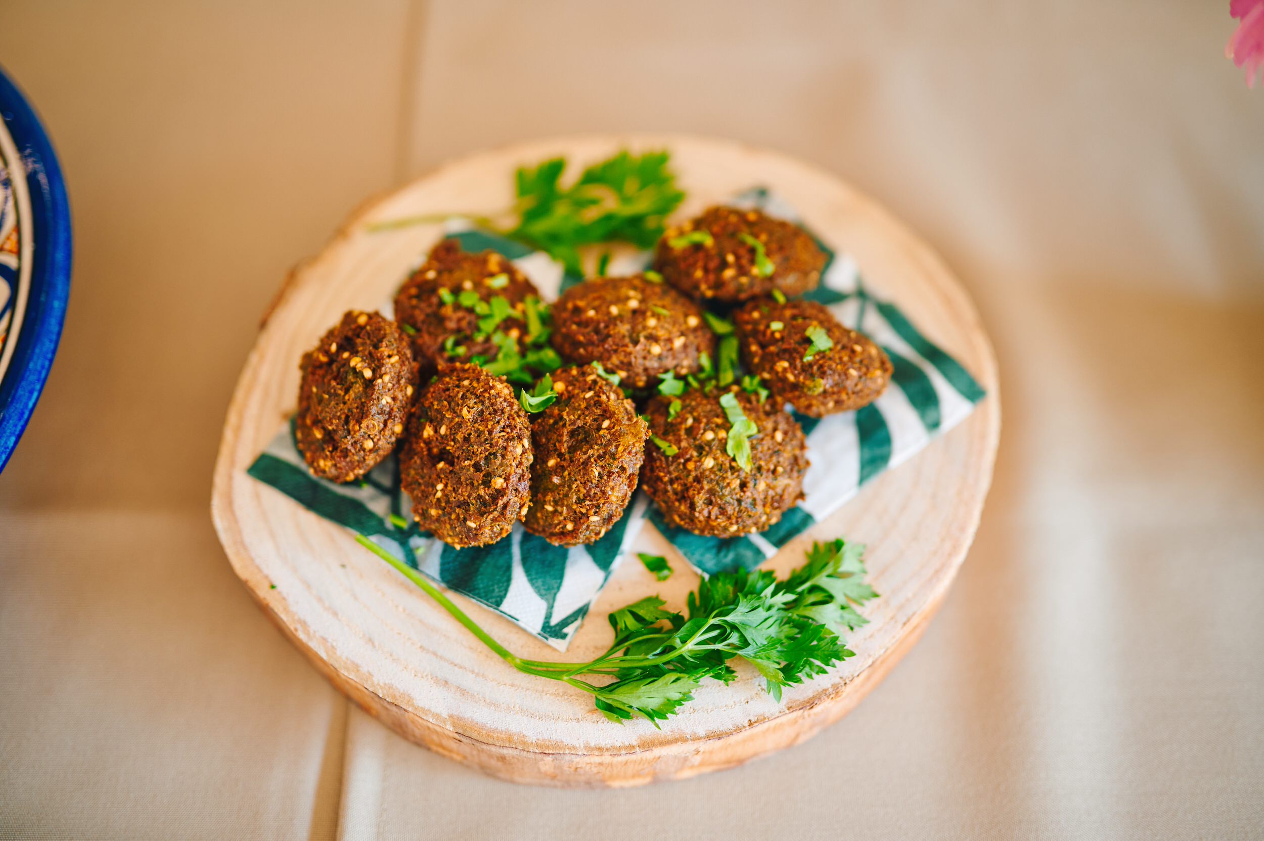 Arabische eten Vught Falafel, hummus, baba ganoush